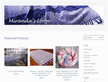 Tablet Screenshot of mirandasloom.com